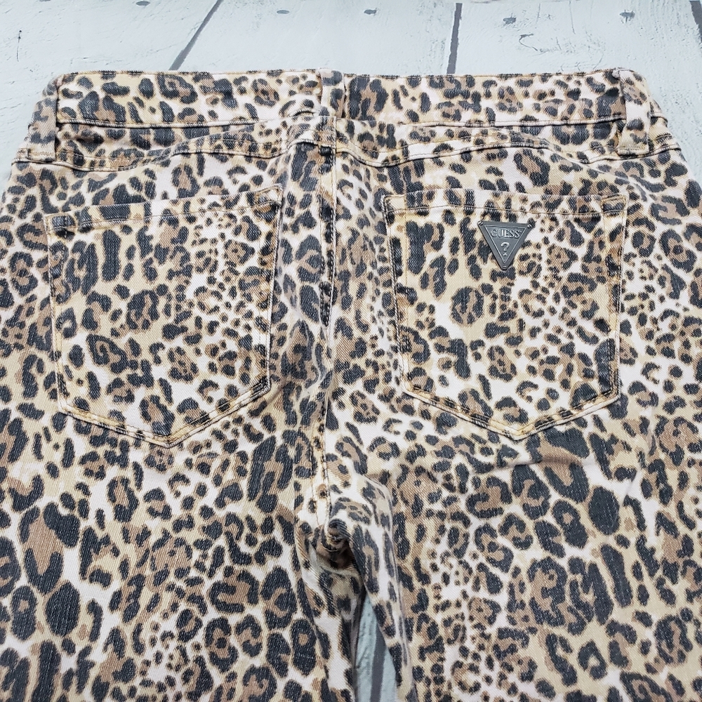 Guess Jeans Size 27 Britteny Skinny Leopard Print - Picture 4 of 8